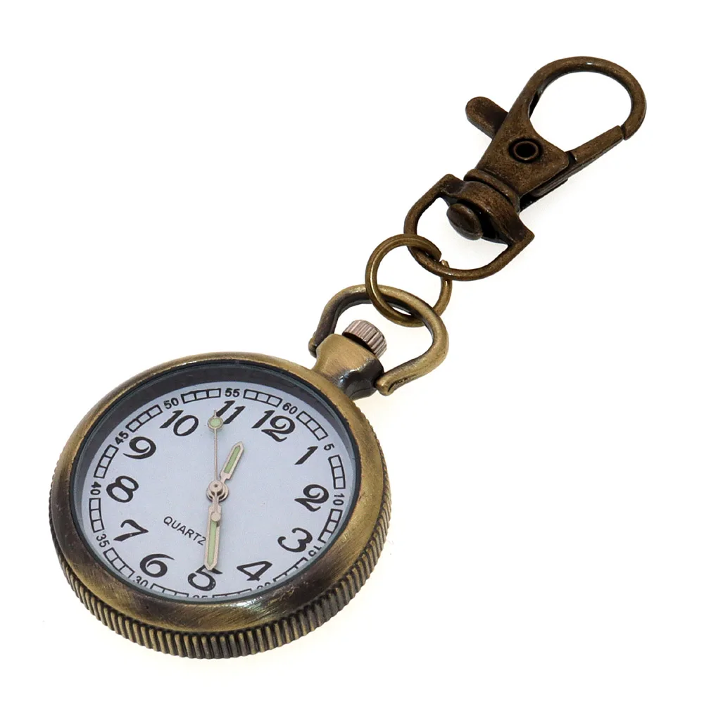 Sleutelhanger Horloge Pocket Watches Fashion Nurse Watch Sleutelhanger Fob Klok Met Batterij Arts Medical New Arrival