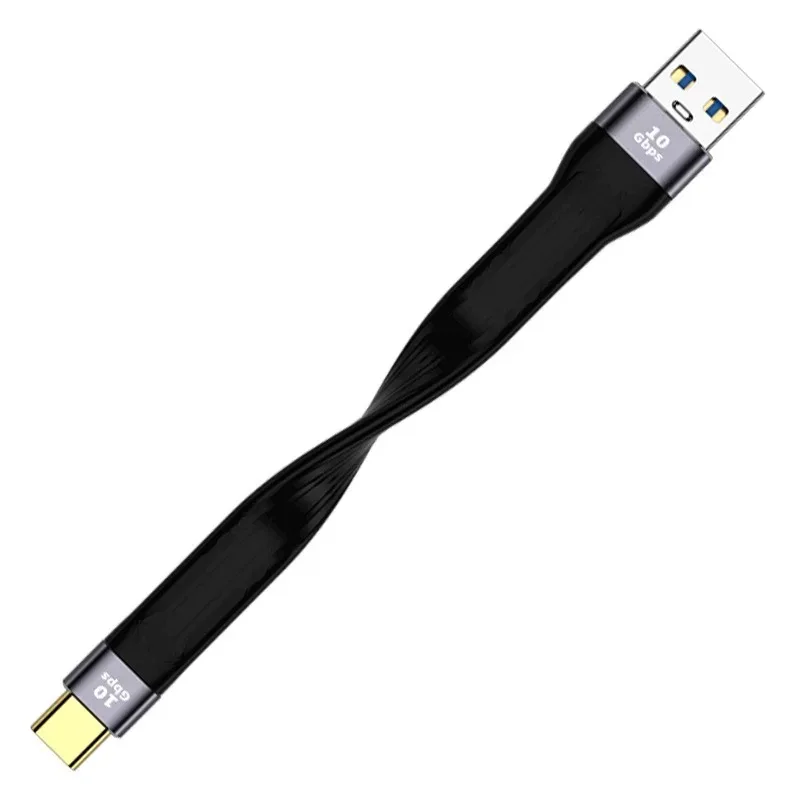 Dual-head Type C Pd Fast Charging Usb3.1 High Speed Hard Disk 10g Short 100w Lightning 3 Ultra Short Portable Data Cable