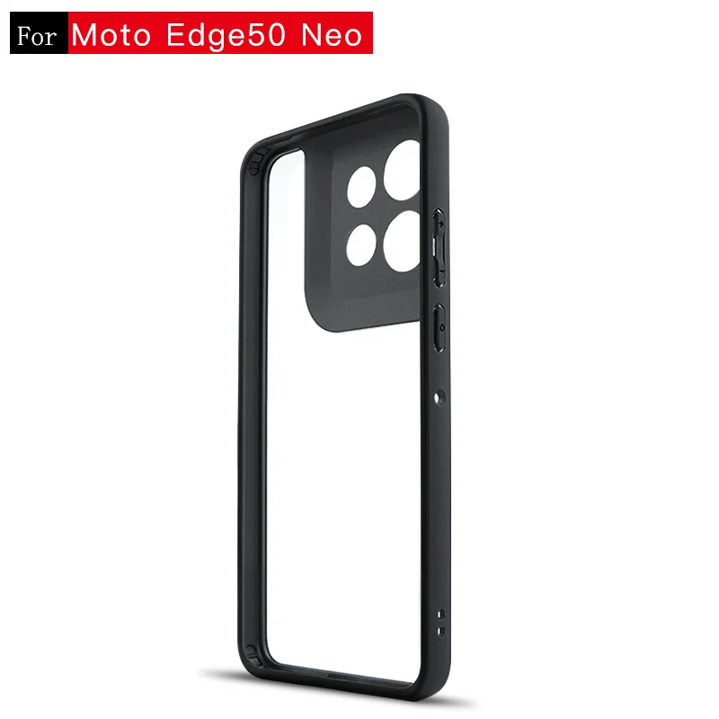 Transparent Case For Motorola Edge 50 Neo Case Shockproof Soft Full Edge Back Cover Moto Edge 50 Neo Case For Moto Edge 50 Neo