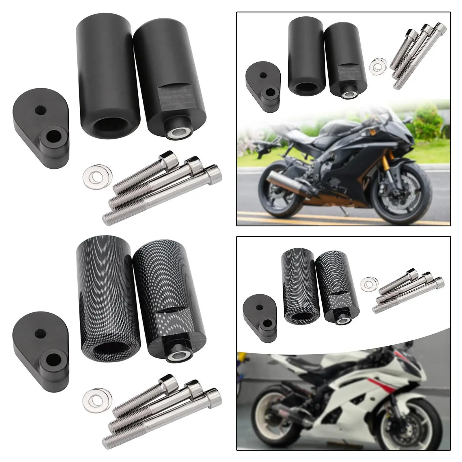 Easy Install Frame Slider Crash Protector Motorcycle Safety Part for Yamaha YZF R6 2008-2014 Direct Fit