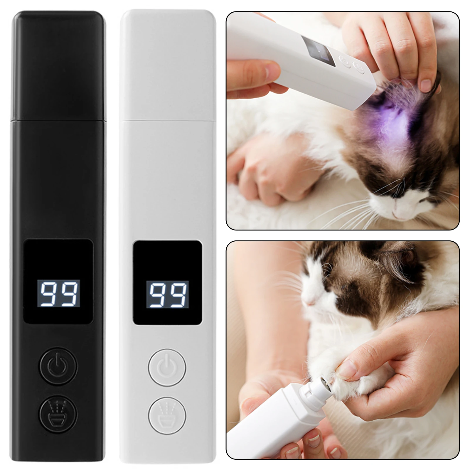 Pet Nail Grinder - Pengasah Kuku Hewan Peliharaan Elektrik, Pemotong