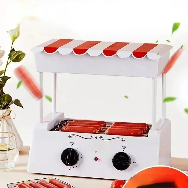 new Multifunction Roast Sausage Machine Small Grilled Sausage Machine Hot Dog Machine Hot Dog Cart Steamed Vermicelli Roll