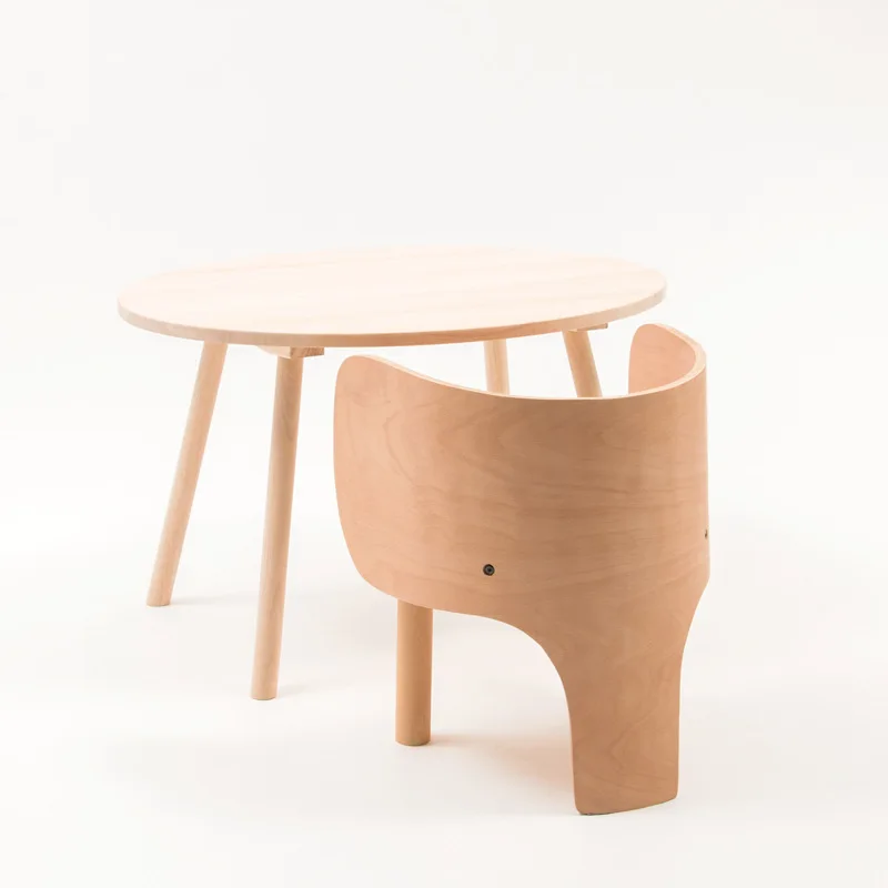 ins Nordic style animal elephant chair Early education center matching tables and chairs