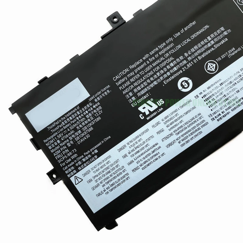 CP Battery 01AV494 01AV430 01AV431 01AV429 SB10K97586 SB10K97587 SB10K97588 For ThinkPad X1 Carbon 5th Gen 2017 6th Gen 2018 G6