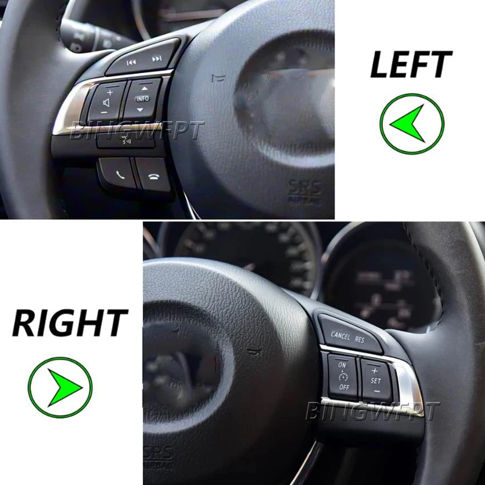 Multifunctional Car Cruise Control Switch with Audio Mute and Hand-free Function For Mazda 3 Axela Atenza 2014 2015 2016