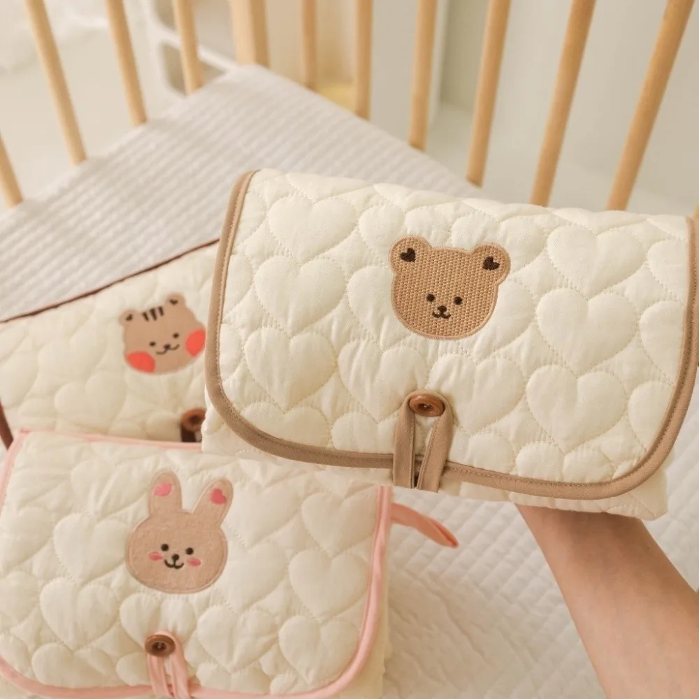 

Bear Diaper Changing Pad Multifunctional Waterproof Baby Changing Pad Newborn Travel Changing Station Detachable