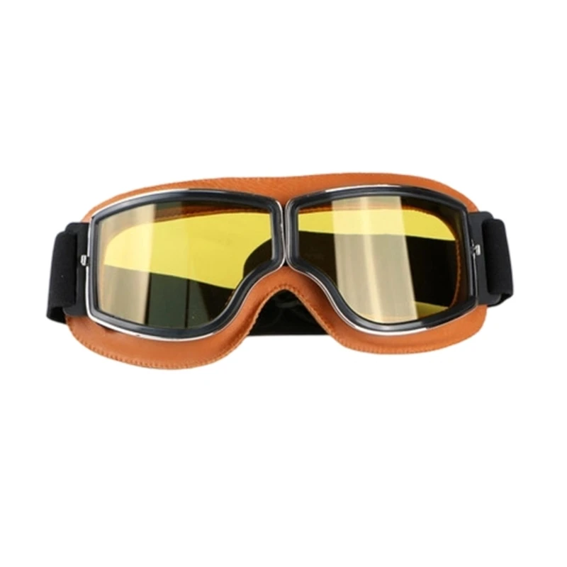 M76E Daily Motorradbrille mit Retro-Riemen, geeignet für den Helmgebrauch Freien – Detail 1