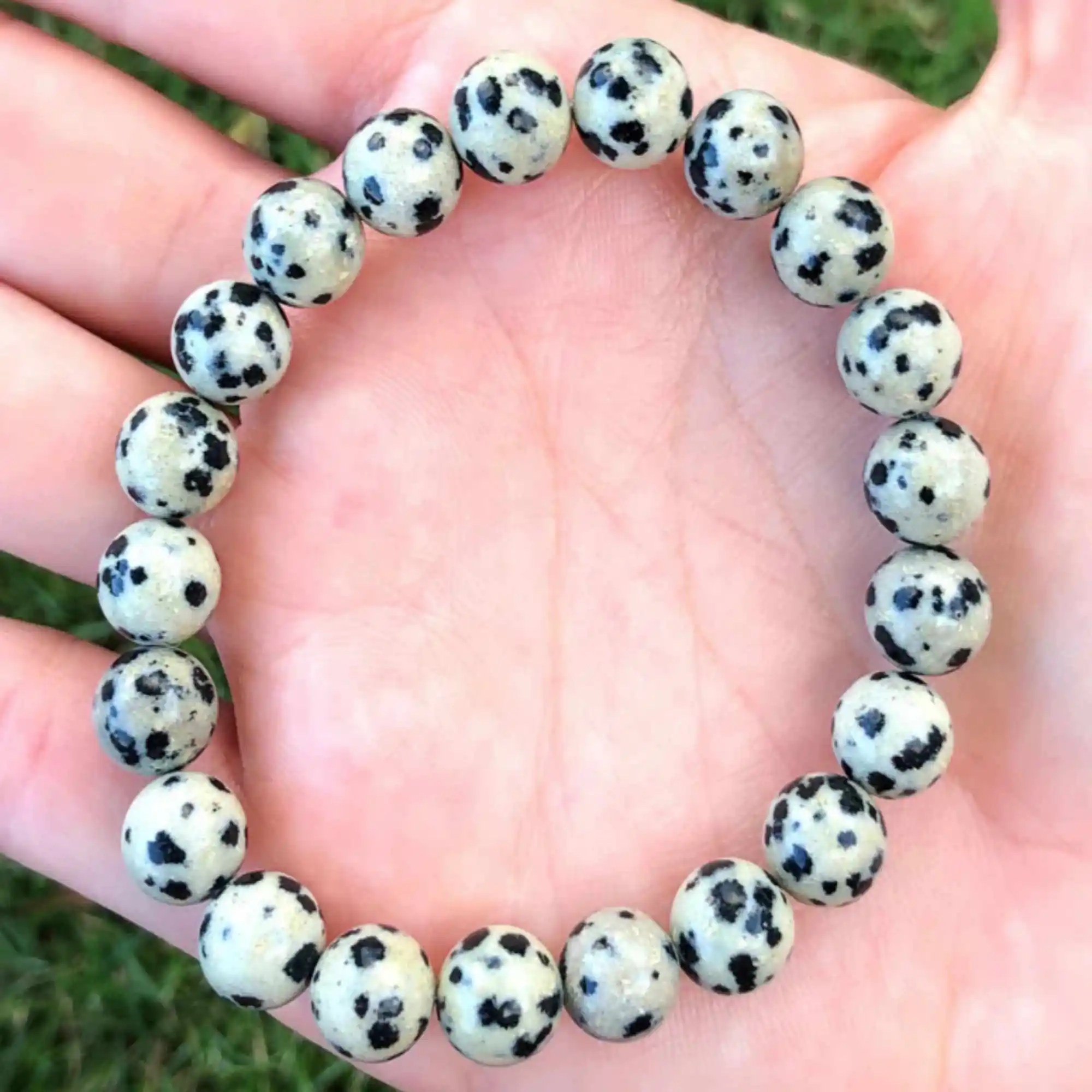 

6mm Natural round black white Jasper gemstone beads Bracelet Colorful Fancy Easter Inspiration Seven Chakras Chic Taseel Relief