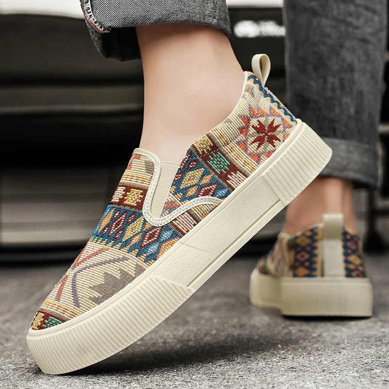 Size 48 Mens Shoes New Soft Bottom Printed Breathable Casual Shoes for Men Fashion Men's   Lightweight Sneakers Zapatos Casuales