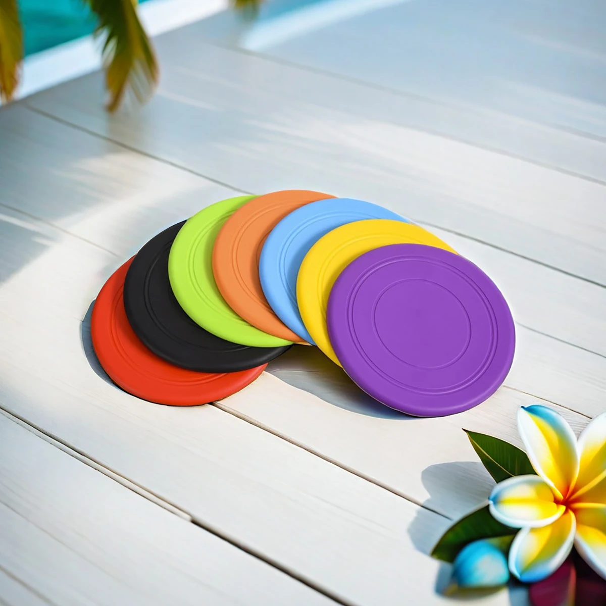 Dog Toy Flying Disc Silicone Material Sturdy Resistant Bite Mark Repairable Pet Outdoor Training Entertainment Throwing Type Toy