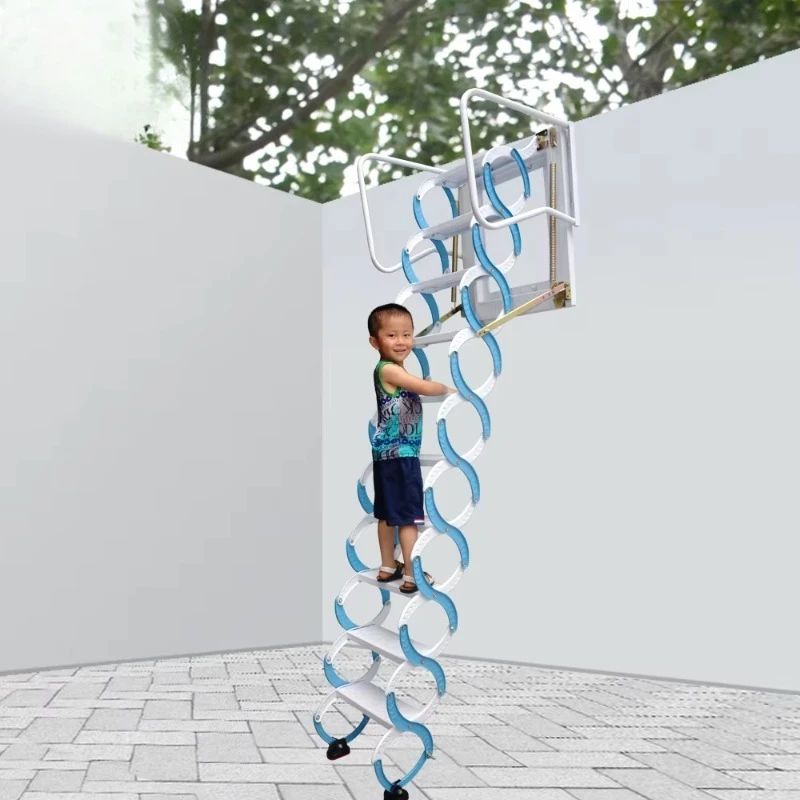 

Loft Access Pull Down Stairs Hot Selling Collapsible Lightweight Stairs Low Price Loft Stairs To Wall