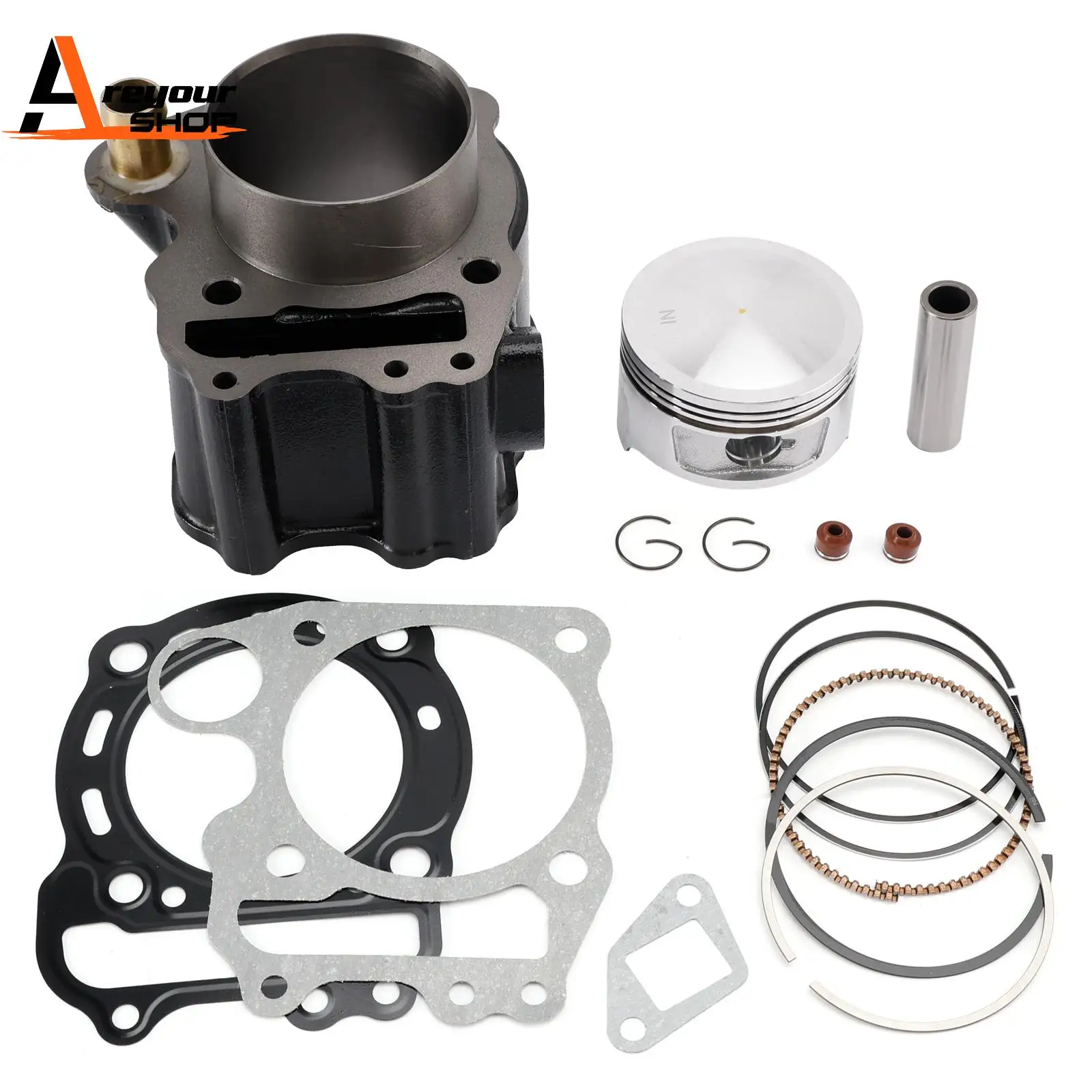 

Areyourshop 72mm Cylinder Piston Gasket Kit for Honda Foresight Forza 250EX Jazz Reflex 250