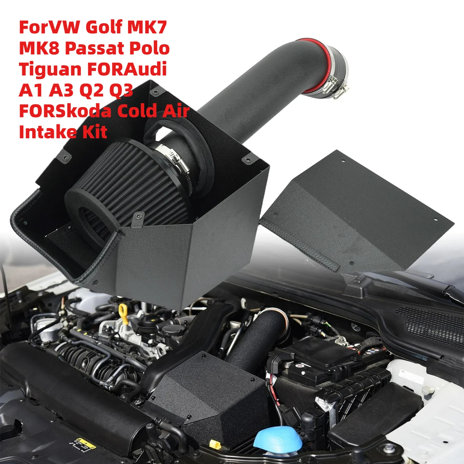 

Premium-Crafted ForVW Golf MK7 MK8 Passat Polo Tiguan FORAudi A1 A3 Q2 Q3 FORSkoda Cold Air Intake Kit