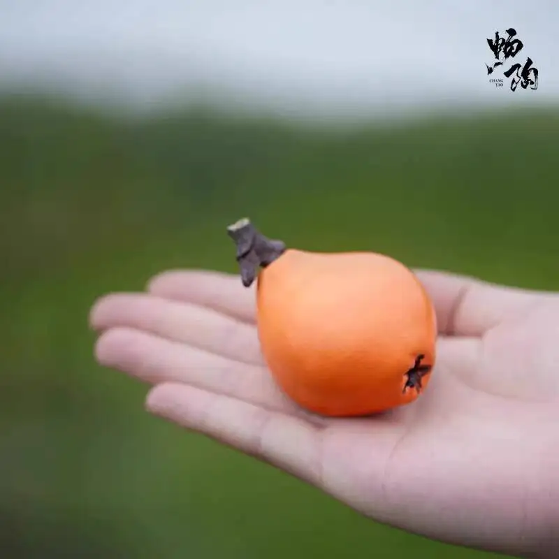 [Changtao]Yixing Original Material Handmade Purple Clay Pet, Duan Ni Style Ornament, Tea Toy, Loquat, Single Piece Price