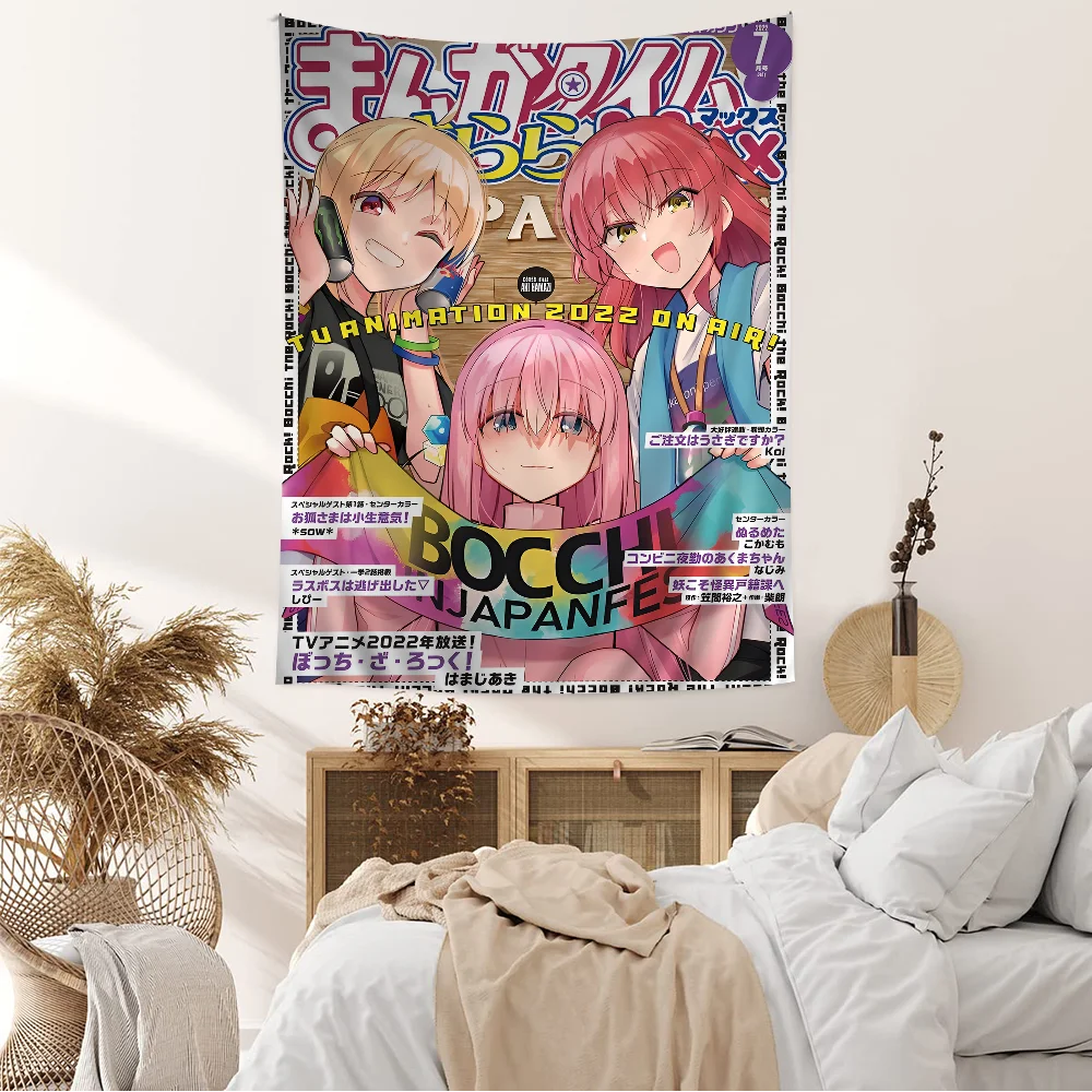 Anime Singer B-Bocchi T-The Rock! Hanging Bohemian Tapestry Bohemian Wall Tapestries Mandala Cheap Hippie Wall Hanging