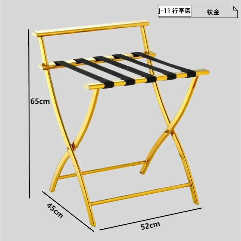 Stainless Steel Luggage Rack Room Luggage Cabinet Vertical Shelf Foldable