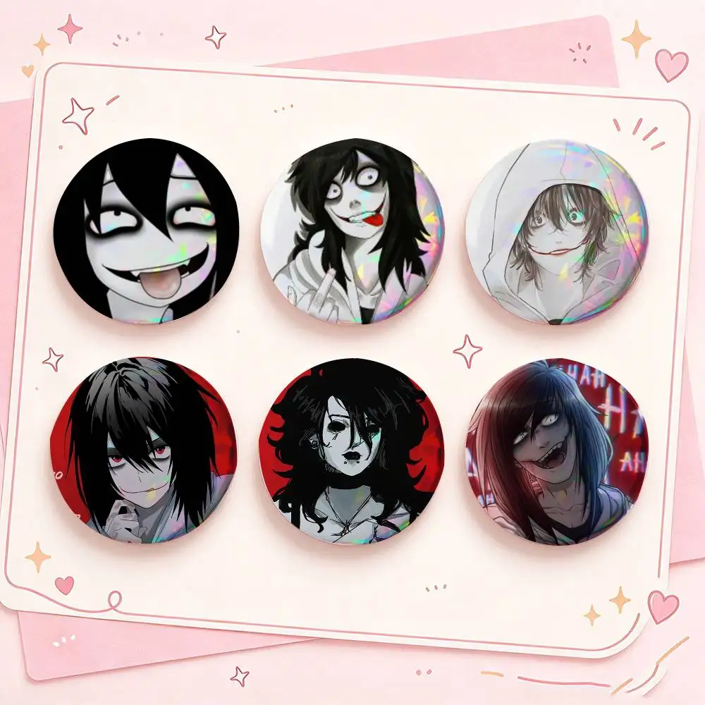 COOL Creepy Urban Killer J-Jeff Badges Creative Tinplate Button PinsBrooch Badge Clothes Backpack