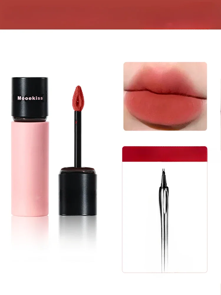 

Lipstick lip glaze plain women do not fade matte matte