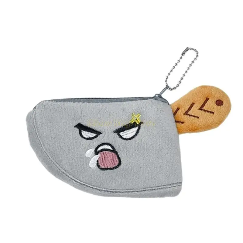 

X90D Headphone Storage Bag Creative Kitchen Chopper Coin Plush Coin Purse Earphone Small Keychain Purse