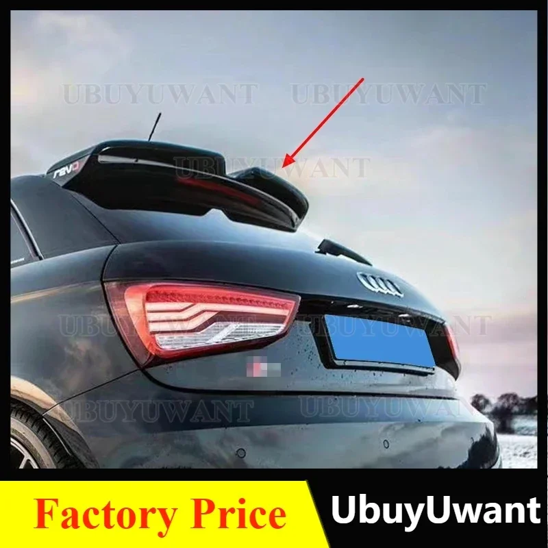 For Audi A1 R18 2010-2014 high quality Carbon Fiber rear boot Wing Spoiler Rear Roof Spoiler Wing Trunk Lip Boot Cover