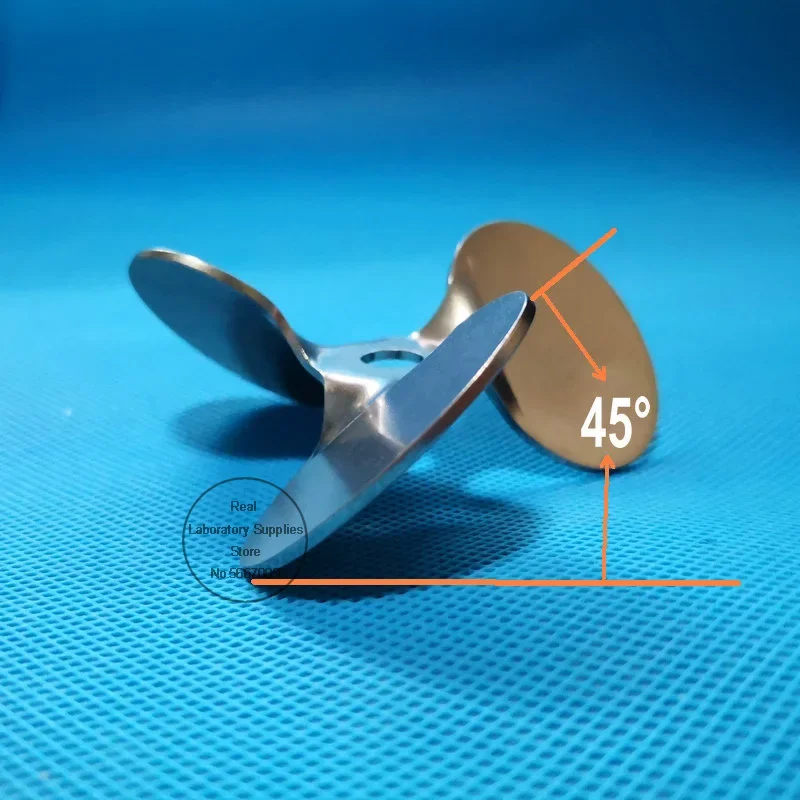 1pcs Lab 304 Stainless Steel Diameter 4cm To 12cm Three Blade Propeller Three-leaf Paddle for Laboratory Mixer Equipment