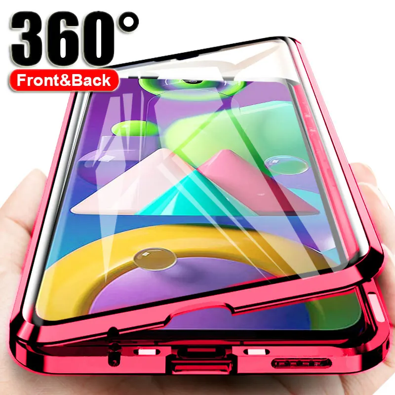 

360 Metal Cover Redmi K40 Gaming Magnetic Flip Case For Xiaomi Redmi K40 Gaming Cases Shockproof Tempered Glass Xiomi K40 Funda