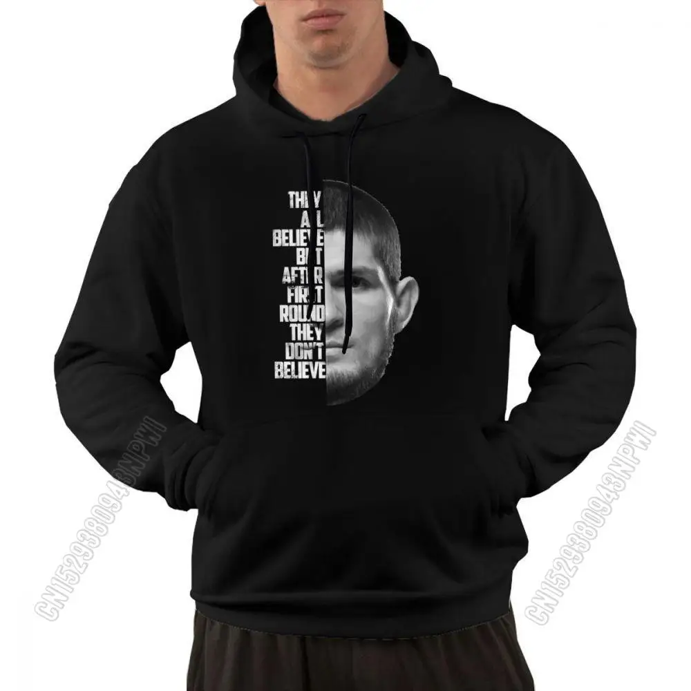 

Khabib Nurmagumedov Hip Hop Hoodie Men's The Eagle Hooded Sweatshirts With Pocket Regular Fit Winter Pullover