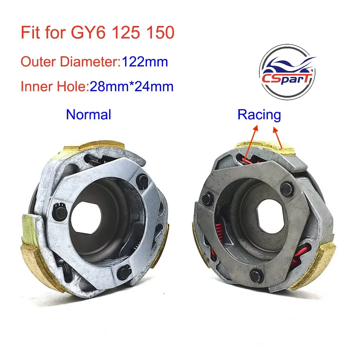 Racing Clutch shoe GY6 125CC 150CC 152QMI 157QMJ ATV Buggy Scooter Go Karts Kazuma Taotao Jonway Nst Roketa Parts