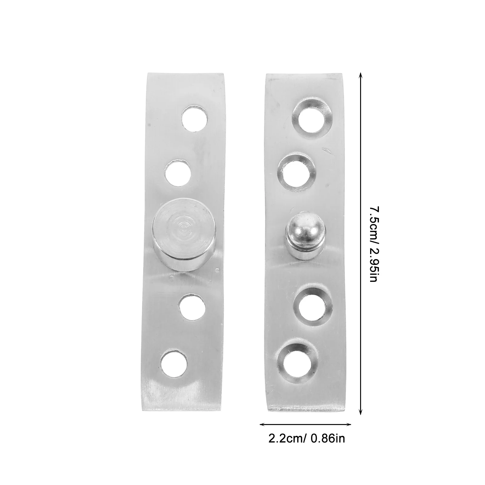 2 قطعة 360 درجة الدورية محور المفصلي الفولاذ المقاوم للصدأ المفصلي الباب المخفي لخزانة سقيفة نافذة تركيب الأجهزة صغيرة الحجم