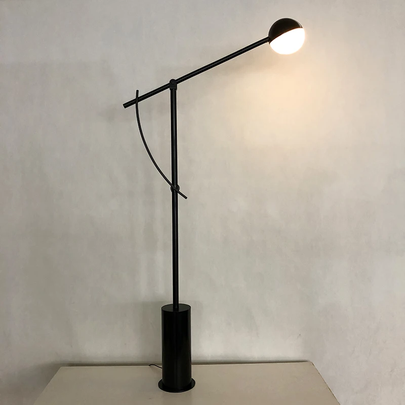 New Italian modern minimalist living swing acrylic marble floor Nordic restaurant model room floor lamp