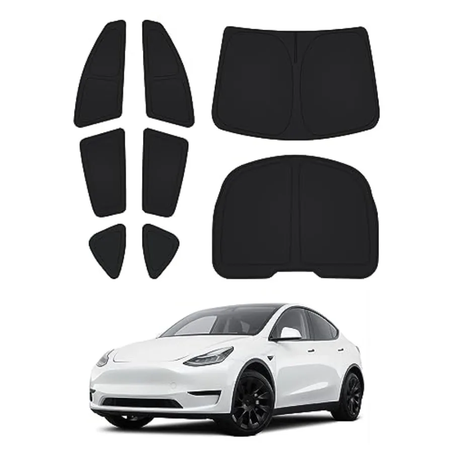 

un Acceorie ide Rear Window Cover et Window un Vior Blocker Privac Cover Camping Keep Vehicle Cool Black 8PC Not