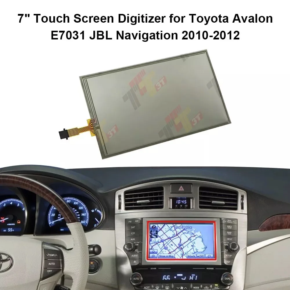 

7-дюймовый сенсорный экран дигитайзер для Toyota Avalon JBL E7031 Navi LQ070T5GA01/GC01