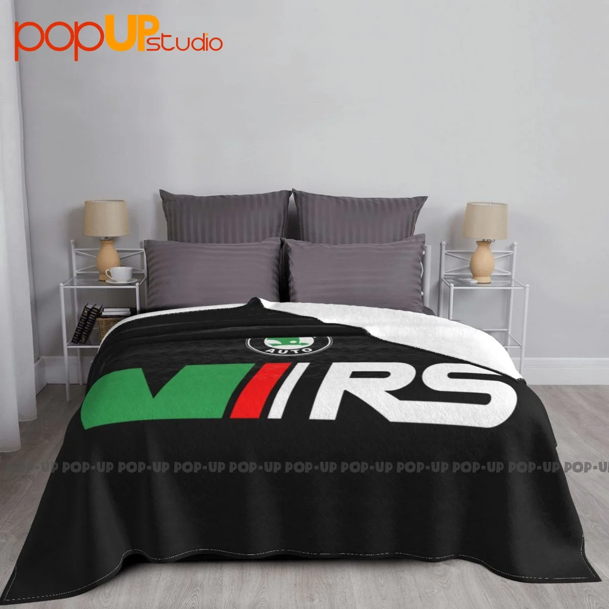 Skoda Rs Vrs Motorsport Graphicorrally Wrc Racing Blanket Bedroom New Style Decorative Sofa