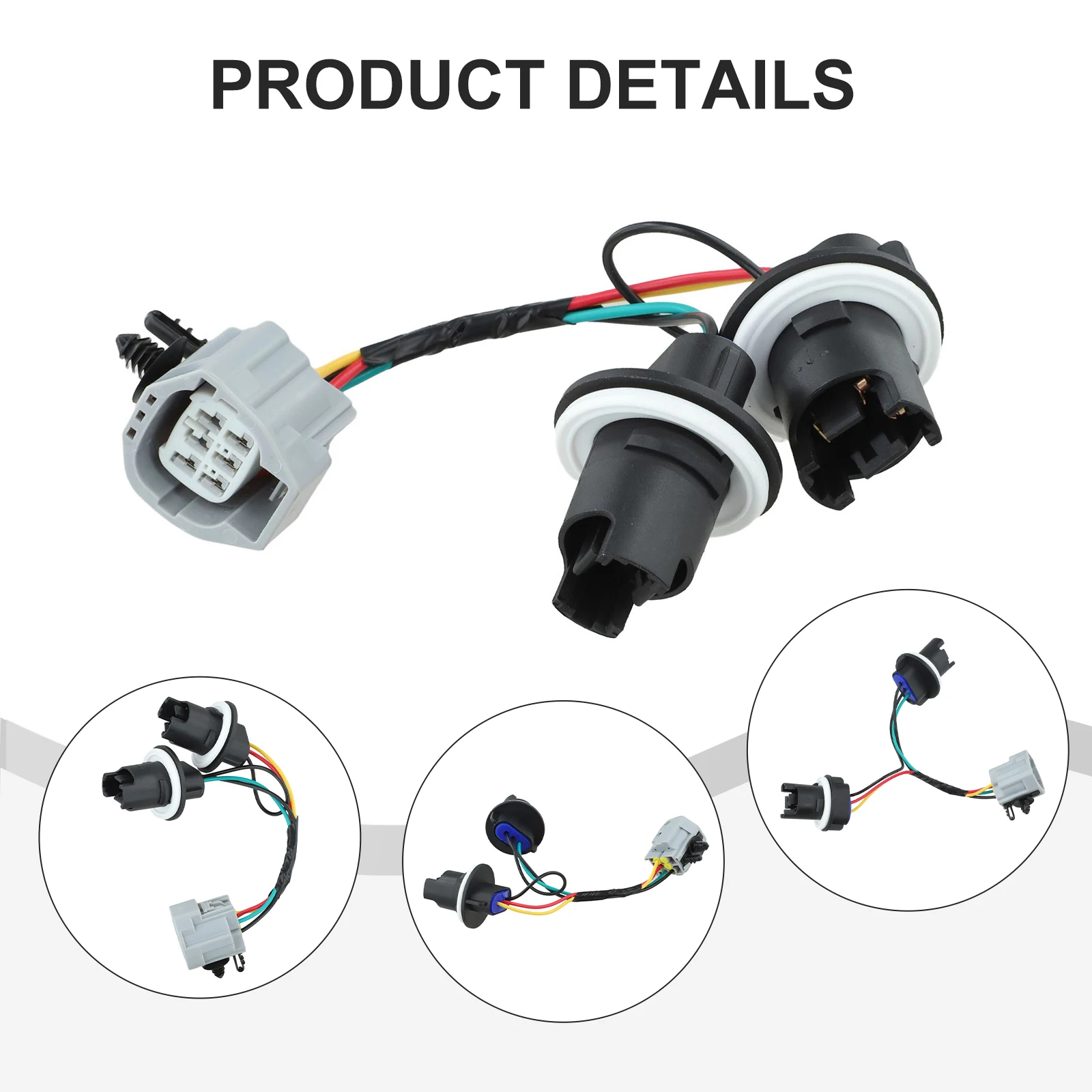 

Replacement Tail Light Harness Socket Harness Easy Installation Process High Universality Fitment NO Automotive Replacement