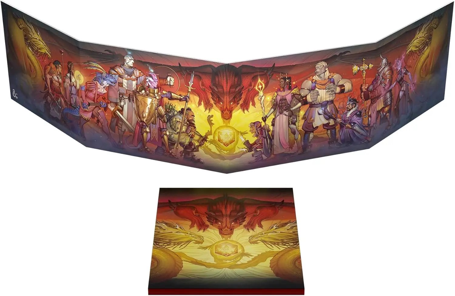 

2024 Four-Panel Dungeon Master Screen for D&D Gameplay, Keeps Notes Hidden, Enhances Table Interaction