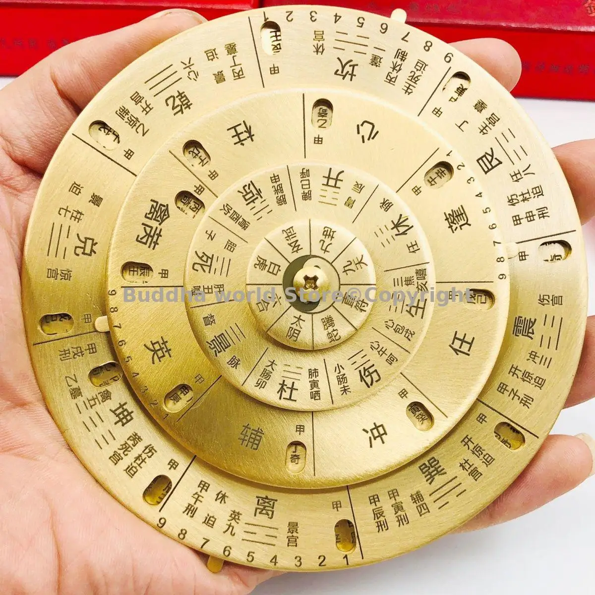 متعددة أدوات التراث الجيومانسي رئيسي العرافة عراف الحظ النحاس تشى الرجال دون جيا لوه بان يين يانغ فنغ شوي
