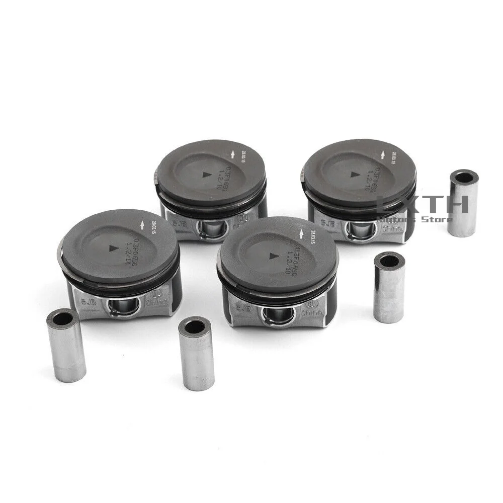 4x Pistons Rings Set Φ71mm Genuine A03F107065G A03F198151 A06A107441 For VW Golf Beetle Audi A1 A3 1.2 TSI CBZB