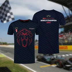 Latest Hot Selling F1 Race Men's T-shirt Short Sleeved Daily Outdoor Casual Fashionable Comfortable Racing Top