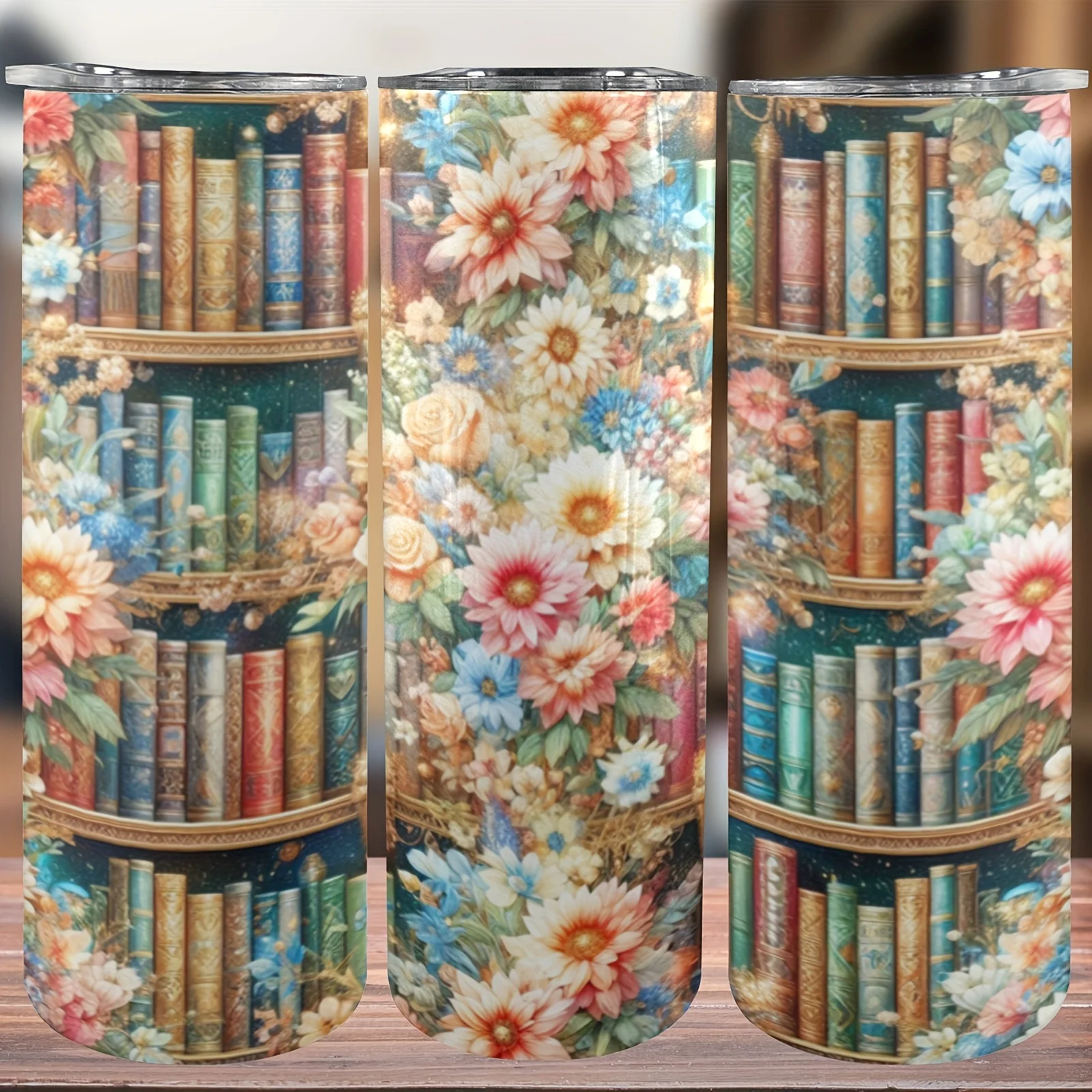 Outdoor Adventure Books - Gobelet Floral Books de 20 oz