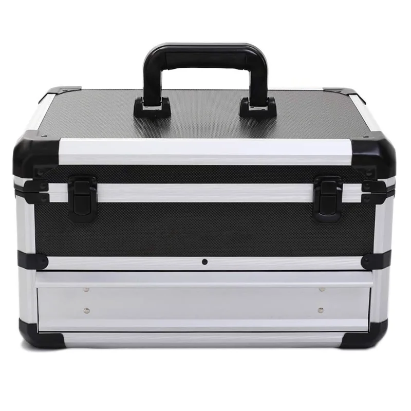 Portable Aluminum Case Tool Box With Drawers Portable Multi Tool Storage Case For tools Electric Suitcase Equipment Tools Organi