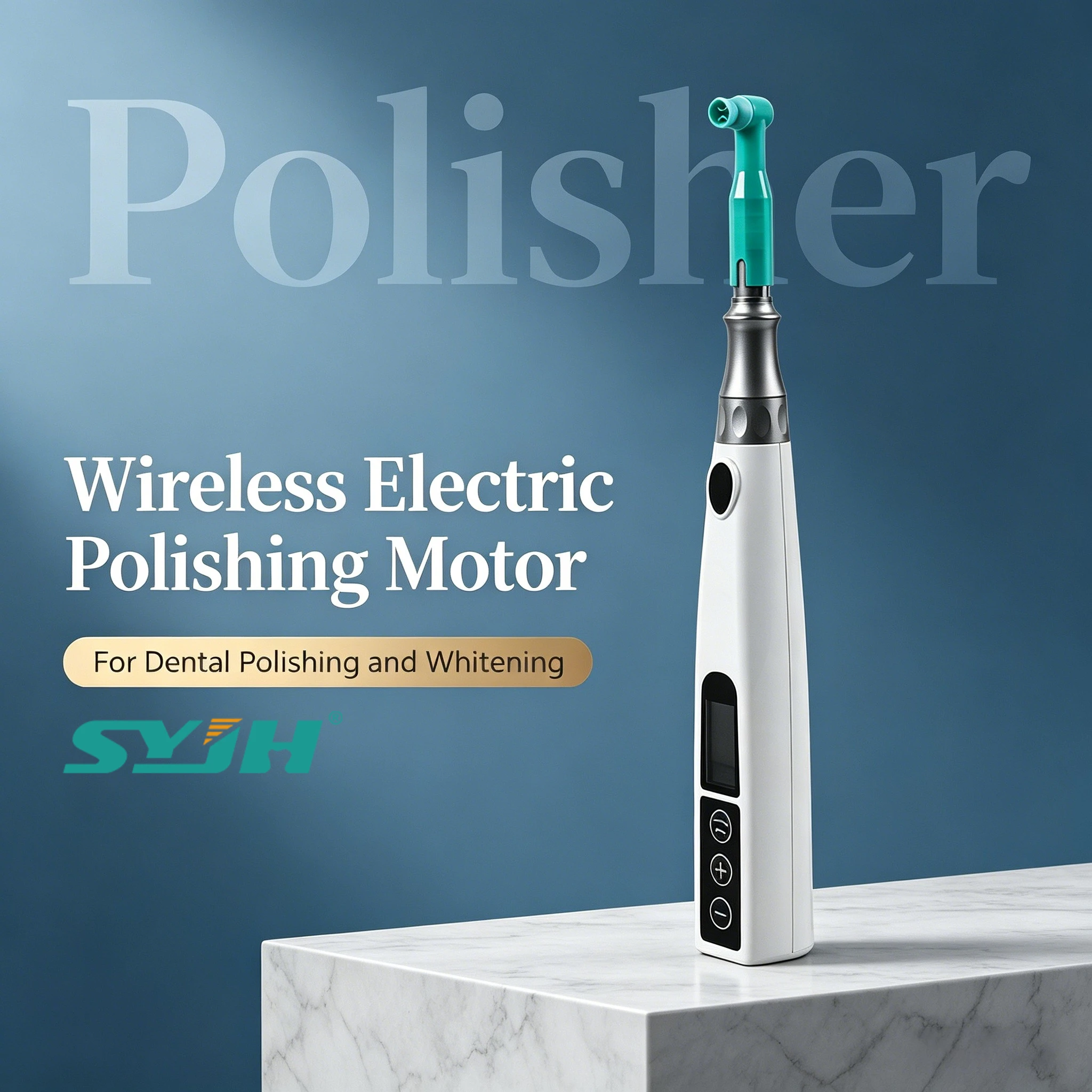 Wireless Rechargeable Dental Cordless Polishing Electric Motor 360° Rotation Removable Head For Teeth Surface Polish Equipment