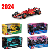 New 2024 Bburago F1 1:43 Bwt Alpine A524 Two Color Blue Pink Alloy Miniature Diecast Model #10 #31 Formula Car Model Toys Gift