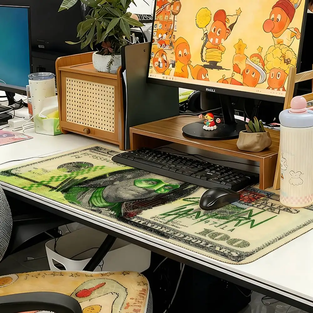 

Creative US Dollar Bedside Mouse Pad Computer Mat Deskpad Laptop Keyboard Mat Office Large Landscape Mousepad