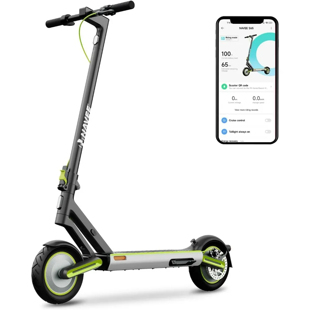 Electric Scooter, Max 20 MPH &40 Miles, 1000W Max Power, 10