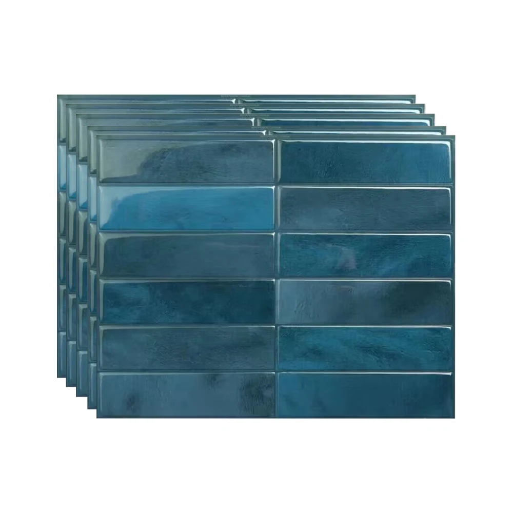 5 folhas vara backsplash telha-3d auto adesivo casca e vara backsplash para cozinha, banheiro-folhas de parede de mosaico pegajosas