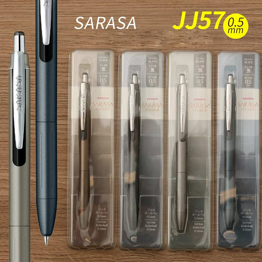 Bolígrafo de Gel ZEBRA SARASA de Japón JJ57 0.5mm con Portaplumas Metálico JF-0.5, Papelería Kawaii, Artículos de Oficina y Escolares, Accesorios de Oficina