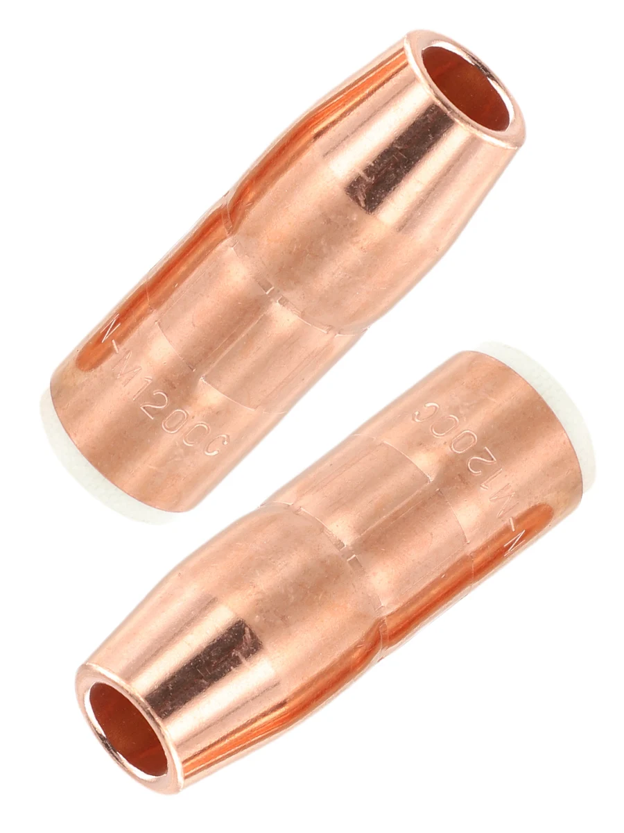 2pcs Copper MIG Welding Nozzle N-M1200C 1/2 Inch For Miller MDX-250 T-M Series Gas Diffuser Replacement Parts Accessories