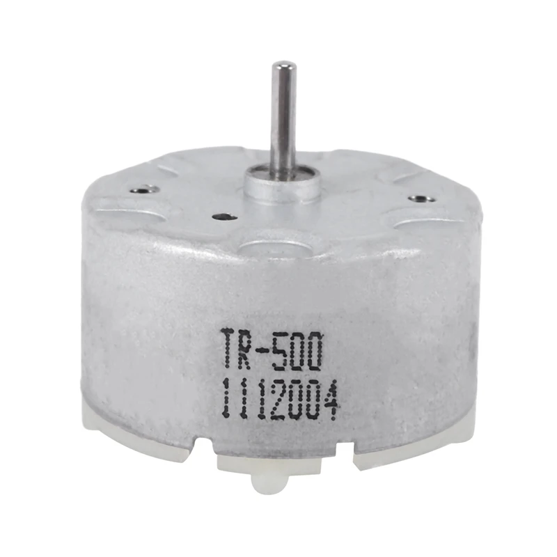 3X RF-500 TB-12560 DC 1.5 - 12 V 2700 U / MIN Idling Speed 32 mm Diameter DC Motor Silver