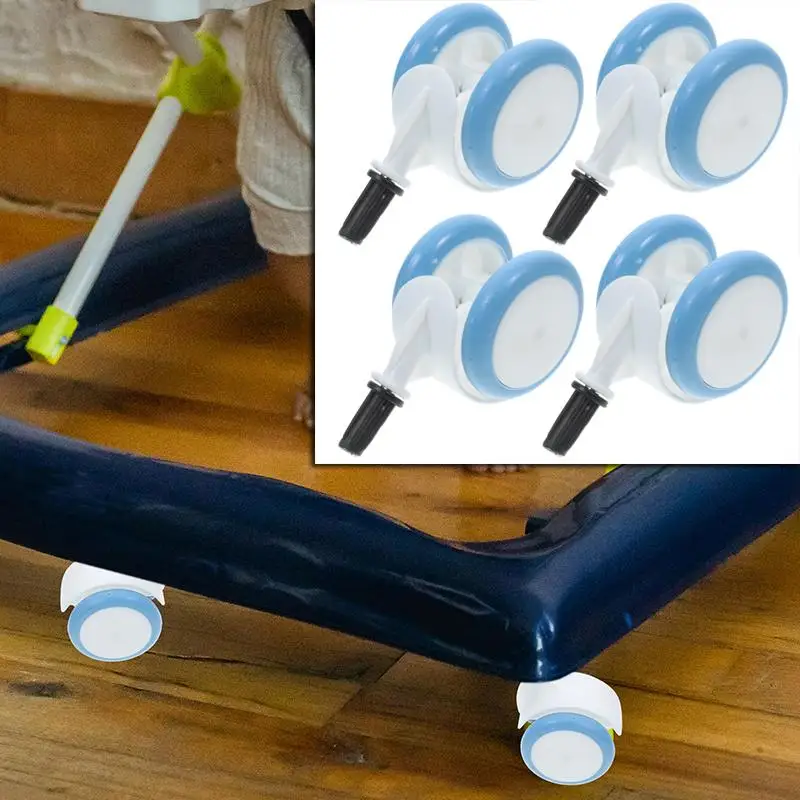 

4 Pcs Walker Replacement Wheels Baby Roller Walker Wheels Stroller Wheels Replacement Furniture Frames for Playpen Caster