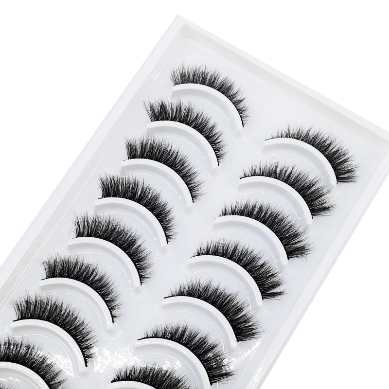 NEW 10 Pairs 3D Faux Mink Eyelashes Natural Long False Eyelashes Dramatic Fluffy Fake Lashes Makeup Extension Eyelashes Cilio